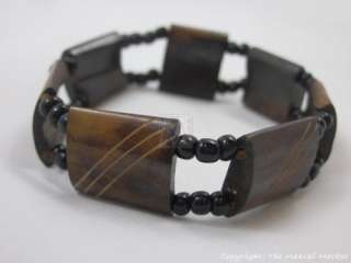   African Kenya Masai Handmade Jewelry Brown Bone Bracelet 376 38  