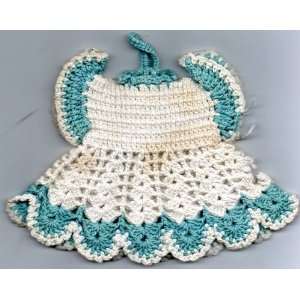  Antique Crochet Dress, 4.5 X 4.5 (bodice), 6.5 Skirt 