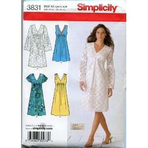  Pattern 3831 Misses/Miss Petite Dress in Two Lengths With Bodice 