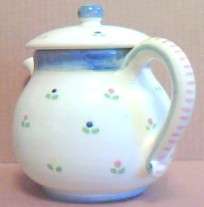 Andrea West Presentense Teapot Hand Painted Art Pottery Made In Italy 