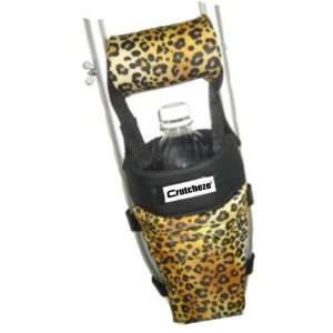  Crutcheze Leopard Crutch Bag, Pouch, Pocket, Tote Washable 