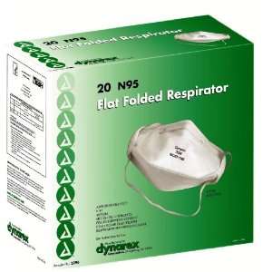  N95 Particulate Respirator Mask, flat, folded, 12/20/Cs 