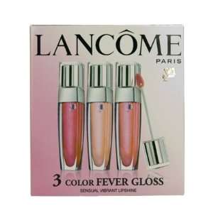  Lancome 3 Color Fever Lip Gloss Set Beauty