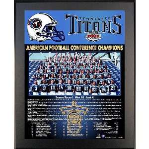  Healy Tennessee Titans 1999 Team Picture Plaque  Black 