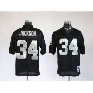 Bo Jackson #34 Oakland Raiders Replica Throwback NFL Jersey Black Size 
