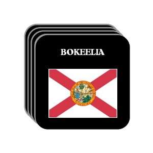 US State Flag   BOKEELIA, Florida (FL) Set of 4 Mini Mousepad Coasters