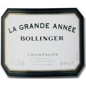  Bollinger Champagne La Grande Annee 750ML Grocery 