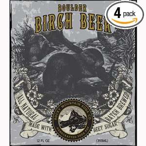 Boulder Birch Beer, Flavored with Natural Beet Sugar by the Rock 