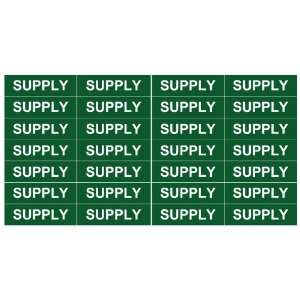 SUPPLY ____Gas or Water or Liquid Chemical Pipe Tubing Labels 