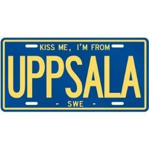  NEW  KISS ME , I AM FROM UPPSALA  SWEDEN LICENSE PLATE 