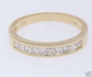14k Solid Gold .50 Ct. Channel Set Diamond Band/Ring  