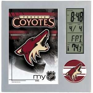 Phoenix Coyotes Digital Desk Clock