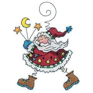 Dimensions Whimsies Leaping Santa Cntd X Stitch Kit