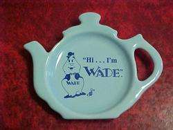 Jim Beam 1995 WADE/ELLIS Cartoon Char. Blue Teapot +cad  