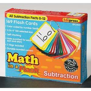   value Math In A Flash Subtraction Flash By Edupress Toys & Games