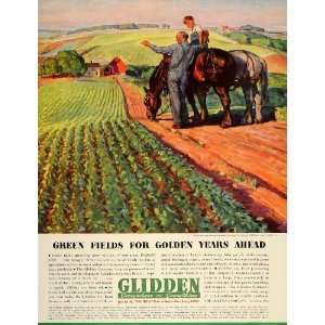   Soybean Oil Soy Farmer Field Farm   Original Print Ad