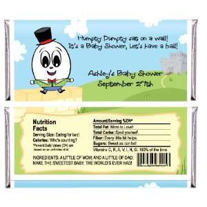   Rhyme Wrapper   Personalized Candy Bar Wrapper Baby Shower Favors