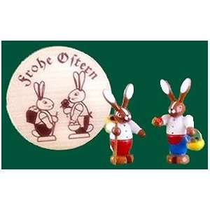    Miniature German Easter Bunny Couple in Box 