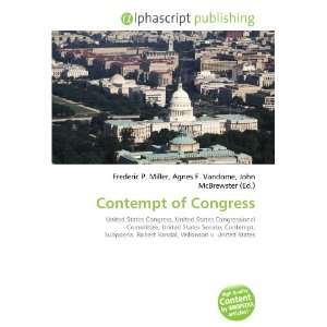 Contempt of Congress