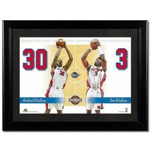  Rasheed Wallace and Ben Wallace Detroit Pistons Unsigned 