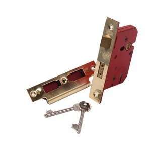  5 Lever Mortise Door Lock Brass