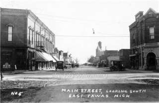 Photo 1922 East Tawas, Michigan View   Main Street  