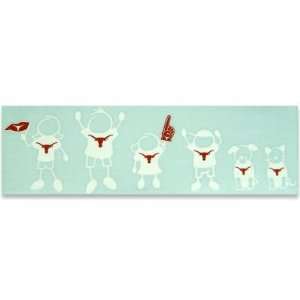   TEXAS LONGHORNS OFFICIAL FAMILY CAR WINDOW DECALS