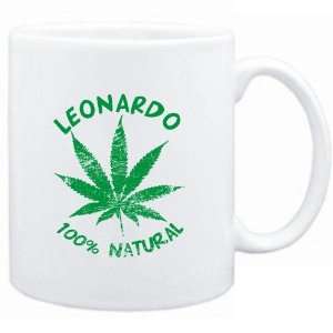  Mug White  Leonardo 100% Natural  Male Names Sports 