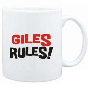  Mug White  Giles rules  Male Names