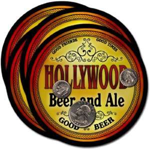  Hollywood , AL Beer & Ale Coasters   4pk 
