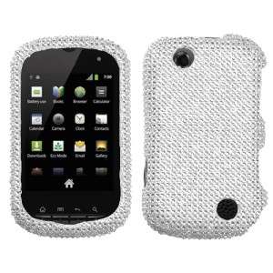 Silver Crystal Diamond BLING Hard Case Phone Cover Sprint Kyocera 