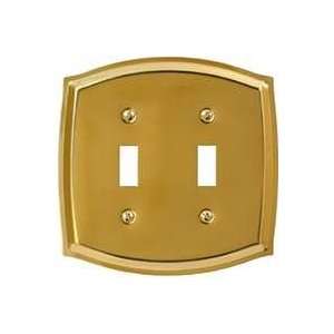   Tack & Hdwe Co 76TTBR Solid Brass Wall Plates Polished Brass Home