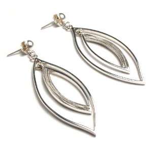    Sterling silver dangle earrings, Tantalizing Leaves Jewelry
