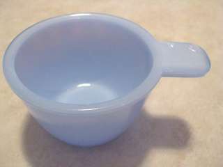 Vintage Measuring Cups Blue Milk Glass Depression Nice  