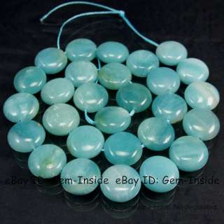 AAA Grade 14mm coin blue ite semi precious beads  