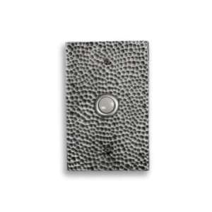  Hammered Plate Doorbell in Pewter Finish