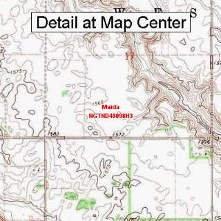  USGS Topographic Quadrangle Map   Maida, North Dakota 