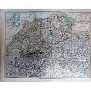 Map Switzerland Atlas Geneva Savoy Piedmont Geography  