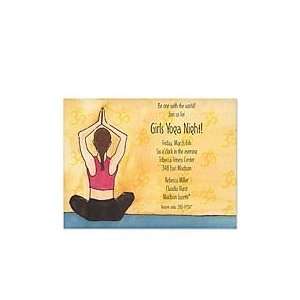  Yoga Invitation Adult Birthday Invitations Health 