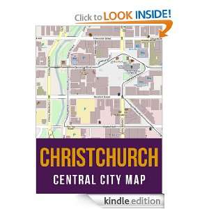 Christchurch, New Zealand Central City Street Map eReaderMaps  