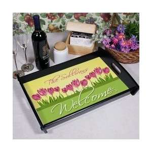 Spring Tulips Personalized Breakfast Serving Tray  Kitchen 
