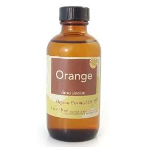  Organic Fusion Essential Oil, Organic Orange, 4 Ounces 