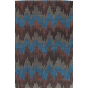  5x76 Mary Hand tufted Rug, Brown, Green, Carpet