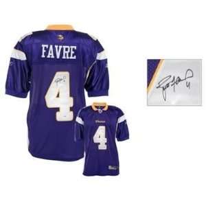 Brett Favre Autographed/Hand Signed Reebok Authentic Minnesota Vikings 