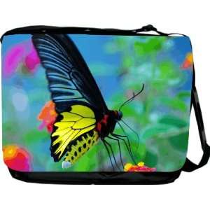  RikkiKnight MultiColor Butterfly Messenger Bag   Book Bag 