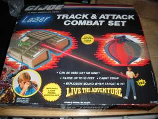 GI JOE LASER TRACK AND ATTACK COMBAT SET 1987 IN BOX  