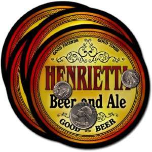  Henrietta , WI Beer & Ale Coasters   4pk 