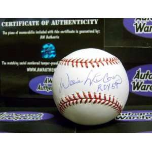 Willie McCovey autographed Baseball inscribed ROY 59 