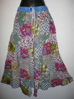Wholesale Lot NEW 6 Retro Mix of PATCHWORK HIPPY Long Skirt 1 size S M 