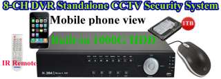 36IR 600TVL CCD Surveillance Camera CCTV 1TB H.264 Net DVR Security 